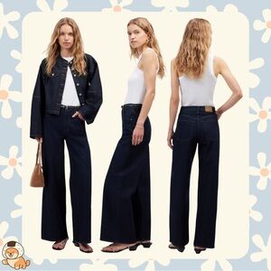 Madewell Superwide-Leg Jeans, Essex Wash, Sz 27